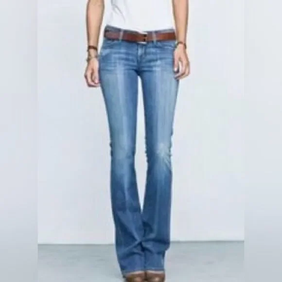 Citizens of Humanity Jeans Ingrid # 002 Low Waist Flare Stretch size 28 (5-6) - Picture 2 of 10